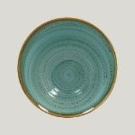 Ассиметричная тарелка RAK Porcelain Twirl Lagoon 650 мл, 22*9 см