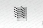 Сушка для крышек горизонтальная СКГб - 300*300*400 "Base", цинк, 6 ячеек