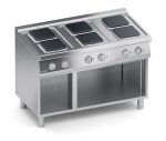 ПЛИТА 6 КОНФОРОЧНАЯ 700 СЕРИИ VEROTERM VT7CUE15VVQ С ОТКРЫТЫМ ШКАФОМ