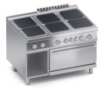 ПЛИТА 6 КОНФОРОЧНАЯ 900 СЕРИИ VEROTERM VT4CUEP15FF С ОТКРЫТЫМ И ДУХОВЫМ ШКАФОМ